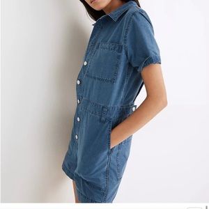 Madewell Indigo Ripstop Coverall Romper